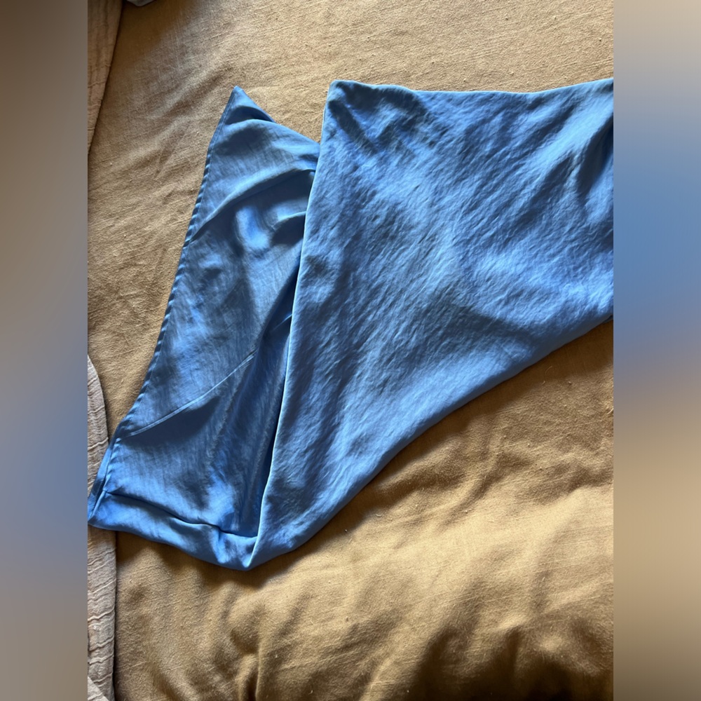 Elegant Blue Women's Slip Skirt